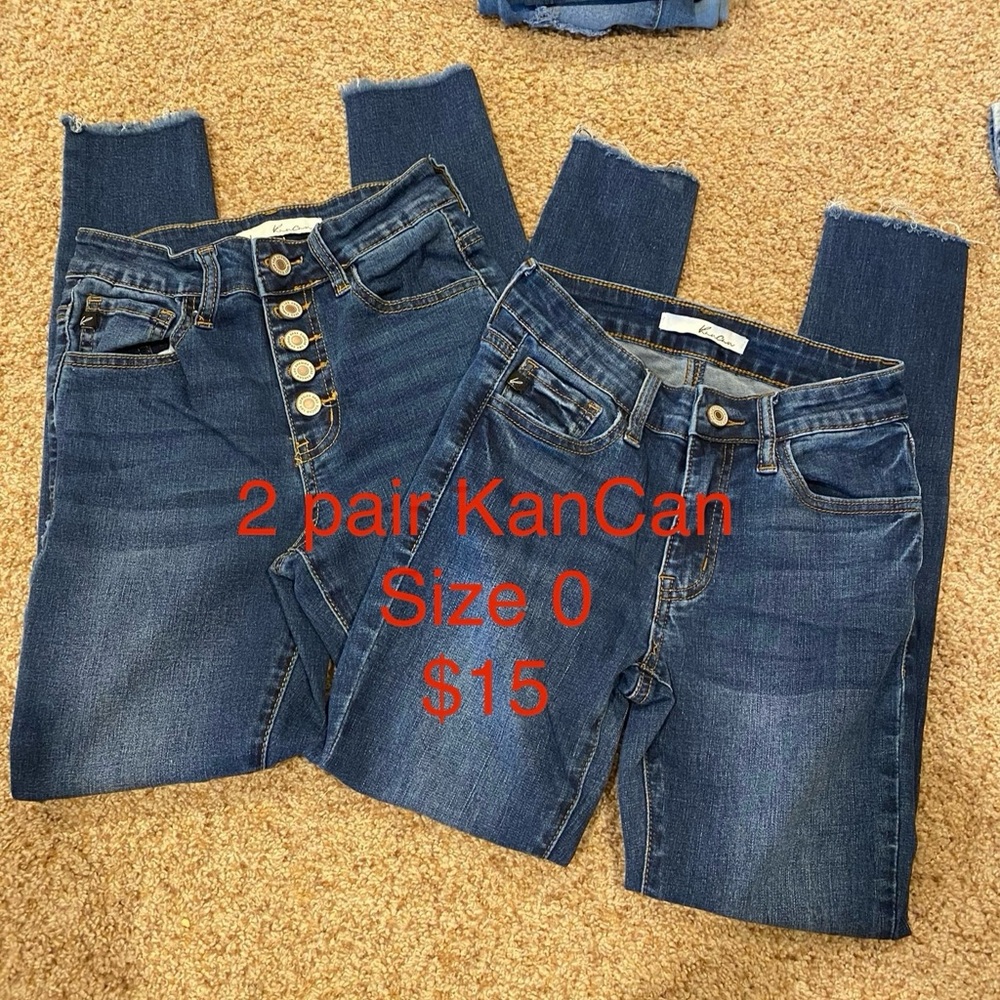 2 Pair KanCan skinny jeans